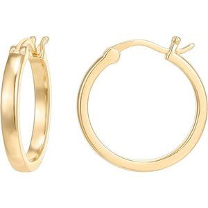 14K Gold Plated Earrings Cute Lightweight Hoops 20mm/30mm Gold Hoop